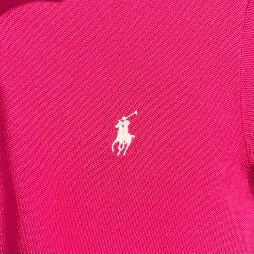 Polo Ralph Lauren Sport Fuchsia Polo Pique cotton Dress size medium - Picture 5 of 9